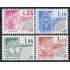 France Francia Preobliterados P-  170/73 1981 Monumentos históricos MNH
