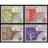 France Francia Preobliterados P- 178/81 1983 Las cuatro estaciones Flora MNH