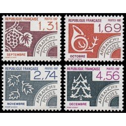 France Francia Preobliterados P- 194/97 1987 Los meses del año (III) MNH France Francia Preobliterados P- 194/97 1987 Los meses del año (III) MNH