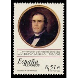 España Spain 3994 2003 II Centenario del nacimiento de Juan Bravo Murillo MNH España Spain 3994 2003 II Centenario del nacimiento de Juan Bravo Murillo MNH