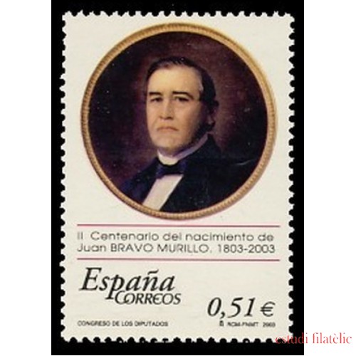 España Spain 3994 2003 II Centenario del nacimiento de Juan Bravo Murillo MNH
