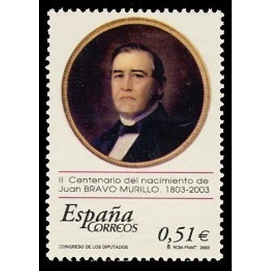 España Spain 3994 2003 II Centenario del nacimiento de Juan Bravo Murillo MNH España Spain 3994 2003 II Centenario del nacimiento de Juan Bravo Murillo MNH