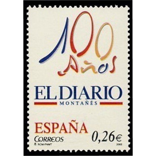 España Spain 3998 2003 Diarios Centenarios El Diario Montañes Santander 1902 MNH España Spain 3998 2003 Diarios Centenarios El Diario Montañes Santander 1902 MNH