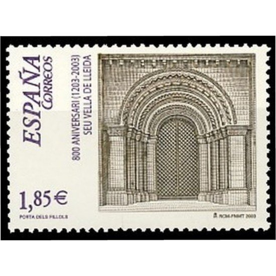 España Spain 4001 2003 DCCC años de la Seo Antigua de LLeida MNH España Spain 4001 2003 DCCC años de la Seo Antigua de LLeida MNH