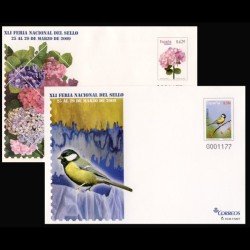 Sobres Enteros Postales 125/26 XLI Feria Nacional de Sello Madrid 2009 Flora Fauna