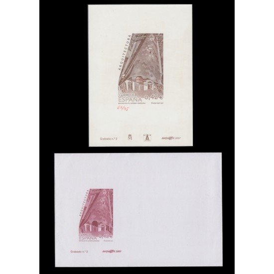 España Spain Grabado 2 Barnafil 2007 Mercado Sta Caterina Numeración en rojo España Spain Grabado 2 Barnafil 2007 Mercado Sta Caterina Numeración en rojo