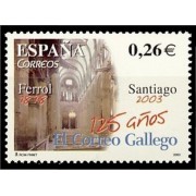 España Spain 4011 2003 CXXV Diario El Correo Gallego MNH