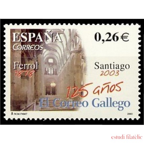 España Spain 4011 2003 CXXV Diario El Correo Gallego MNH