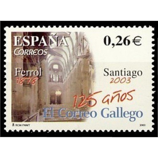 España Spain 4011 2003 CXXV Diario El Correo Gallego MNH España Spain 4011 2003 CXXV Diario El Correo Gallego MNH