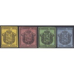 España Spain 28/31 1854 Escudo de España MH España Spain 28/31 1854 Escudo de España MH