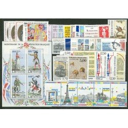 Francia France 1989 Año Completo MNH