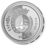 España Spain monedas Euros conmemorativos 2010 Capitales de provincia  Bilbao 5 euros Plata
