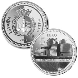España Spain 2010 5 euros Capitales de provincia  Bilbao Plata Ag