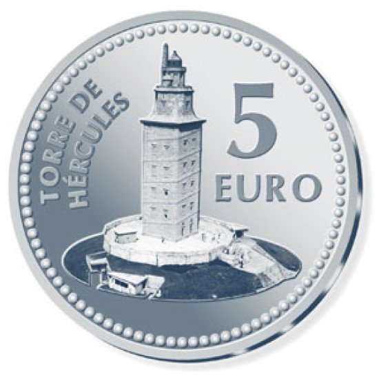 España Spain 2011 5 euros Capitales de provincia La Coruña Plata Ag