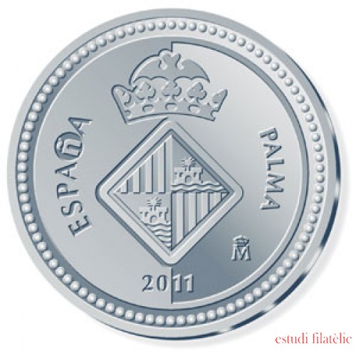 España Spain monedas Euros conmemorativos 2010 Capitales de provincia Palma de Mallorca 5 euros Plata