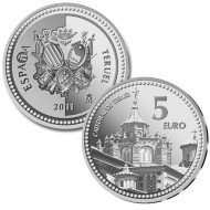 España Spain 2011 5 euros Capitales de provincia Teruel Plata Ag