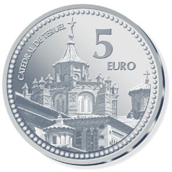 España Spain 2011 5 euros Capitales de provincia Teruel Plata Ag España Spain 2011 5 euros Capitales de provincia Teruel Plata Ag
