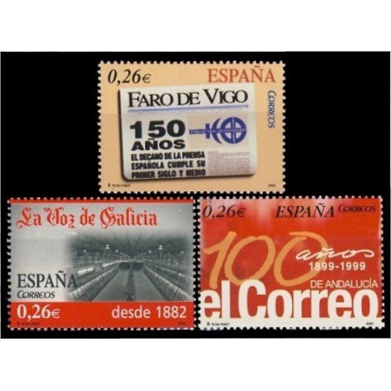 España Spain 4027/29 2003 Diarios centenarios MNH España Spain 4027/29 2003 Diarios centenarios MNH