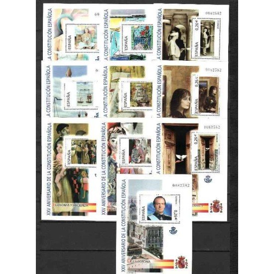 España Spain 4037/46 2003  XXV Aniversario de la Constitución Española MNH