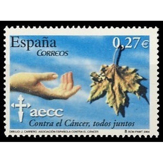 España Spain 4062 2004 L Aniversario de la Asociación Española contra el Cáncer MNH España Spain 4062 2004 L Aniversario de la Asociación Española contra el Cáncer MNH