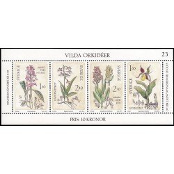 Suecia Sweden HB 10 1982 Orquídeas salvajes MNH Suecia Sweden HB 10 1982 Orquídeas salvajes MNH