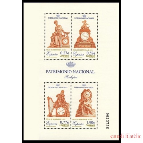 España Spain 4071 2004 Patrimonio Nacional Relojes MNH