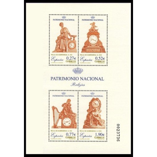 España Spain 4071 2004 Patrimonio Nacional Relojes MNH