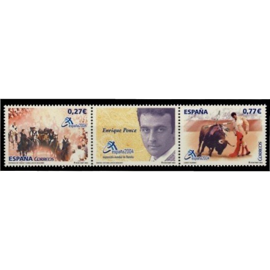 España Spain 4089/90 2004 Exposición Mundial de Filatelia ESPAÑA 2004 Valencia MNH