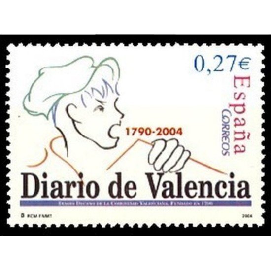 España Spain 4094 2004 Diarios centenarios Diario de Valencia MNH España Spain 4094 2004 Diarios centenarios Diario de Valencia MNH