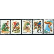 DEP3/S Rusia 4816/20  1981 Deportes atletismo, fútbol, disco , boxeo, natación  MNH