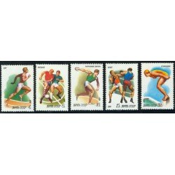 DEP3/S Rusia 4816/20 1981 Deportes atletismo, fútbol, disco , boxeo, natación MNH DEP3/S Rusia 4816/20 1981 Deportes atletismo, fútbol, disco , boxeo, natación MNH