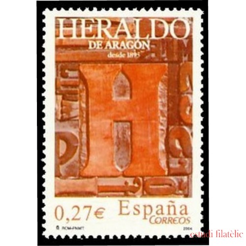 España Spain 4115 2004 Diarios centenarios CIX Aniversario del Heraldo de Aragón 1895 MNH