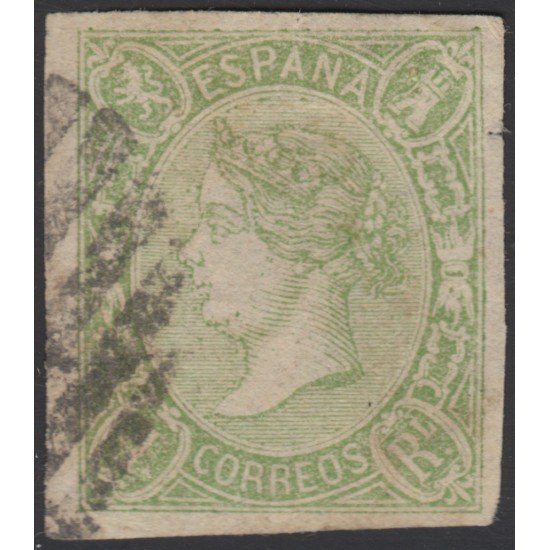 España Spain 72 1865 Isabell II usado España Spain 72 1865 Isabell II usado