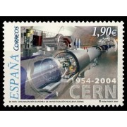 España Spain 4121 2004 L Aniversario de la Organización Europea de Investigación Nuclear CERN MNH