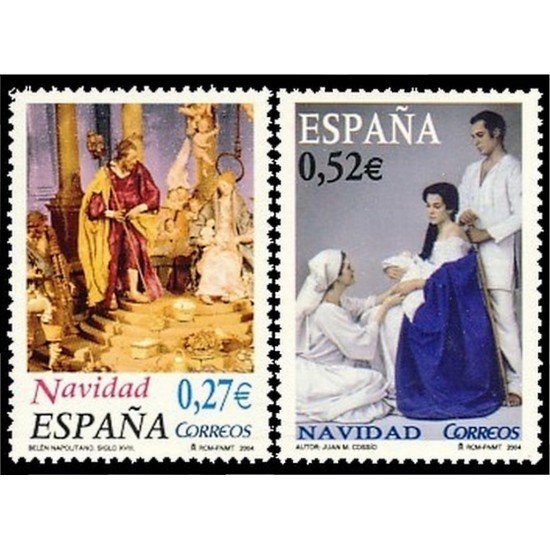España Spain 4128/29 2004 Navidad MNH España Spain 4128/29 2004 Navidad MNH