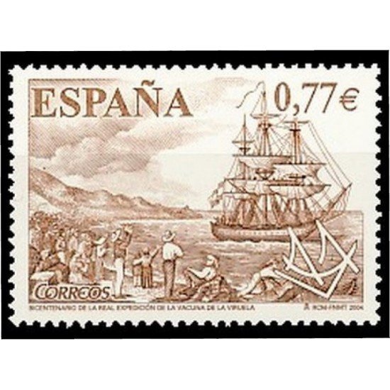 España Spain 4131 2004 Bicentenario de la Real Expedición de la Vacuna viruela MNH España Spain 4131 2004 Bicentenario de la Real Expedición de la Vacuna viruela MNH