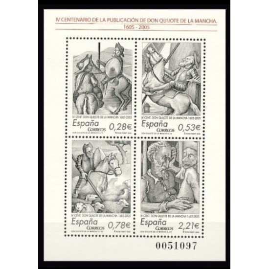 España Spain 4161 2005 IV Centenario de la publicación de El Ingenioso Hidalgo Don Quijote de la Mancha MNH España Spain 4161 2005 IV Centenario de la publicación de El Ingenioso Hidalgo Don Quijote de la Mancha MNH