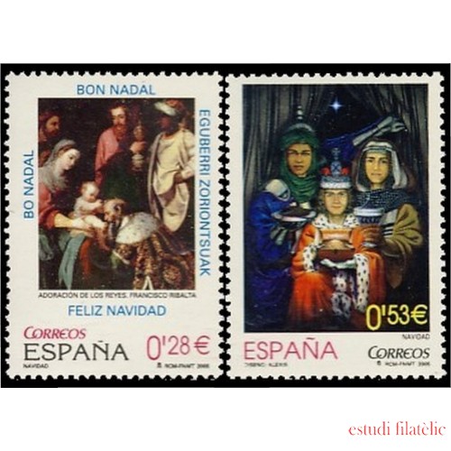 España Spain 4194/95 2005 Navidad MNH