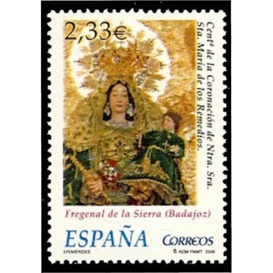 España Spain 4235 2006 Centenariode la Coronación de Ntra. Sra. Santa María de los Remedios MNH España Spain 4235 2006 Centenariode la Coronación de Ntra. Sra. Santa María de los Remedios MNH