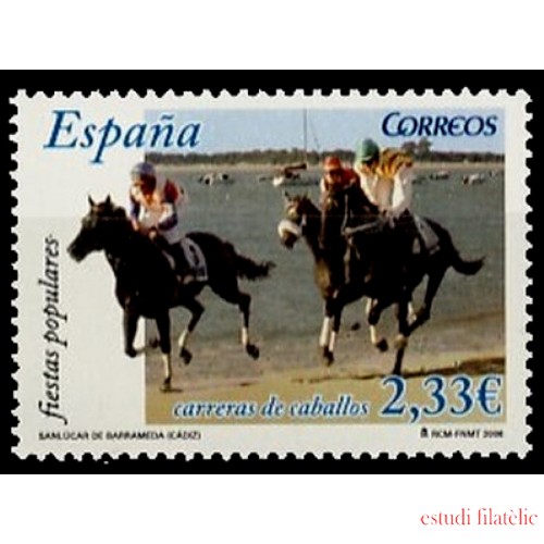 España Spain 4253 2006 Carreras Caballos de Sanlúcar de Barrameda MNH