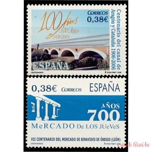 España Spain 4256/57 2006 Centenarios MNH