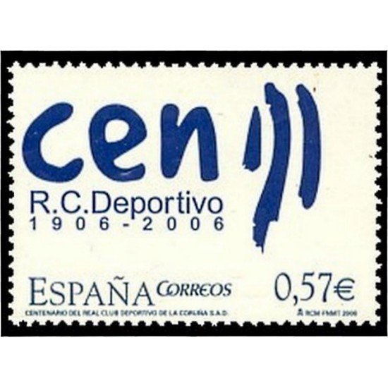 España Spain 4266 2006 Centenario del Real Club Deportivo de La Coruña MNH España Spain 4266 2006 Centenario del Real Club Deportivo de La Coruña MNH