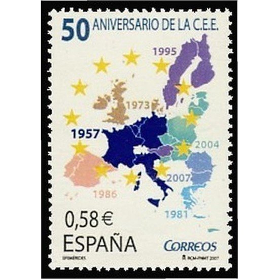 España Spain 4319 2007 L Aniversario de la CEE MNH España Spain 4319 2007 L Aniversario de la CEE MNH