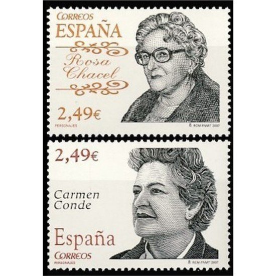 España Spain 4339/40 2007 Personajes MNH España Spain 4339/40 2007 Personajes MNH