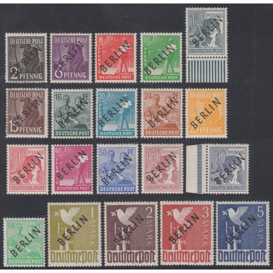 Alemania Berlín - 1/20 - DEUTSCHE BERLIN 1/20 1948 MNH