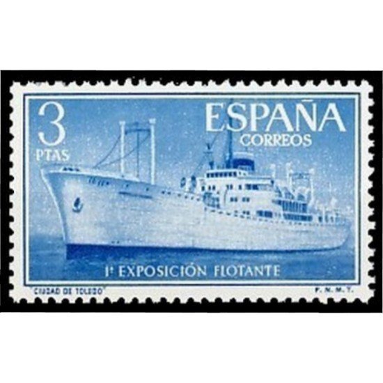 España Spain 1191 1956 Exposición flotante en el buque Ciudad de Toledo MNH España Spain 1191 1956 Exposición flotante en el buque Ciudad de Toledo MNH
