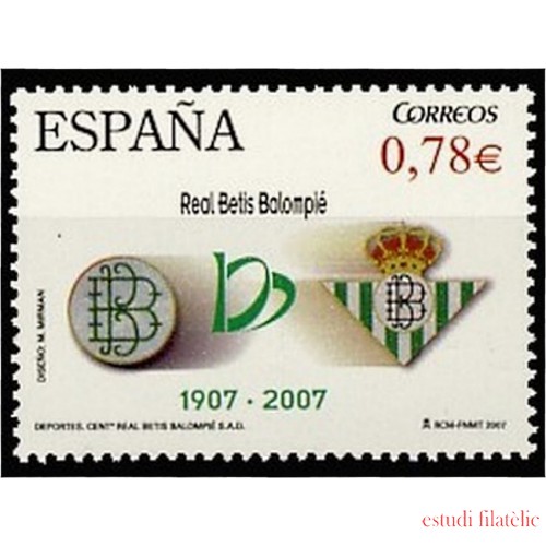 España Spain 4341 2007 Cent. Real Betis Balompié MNH
