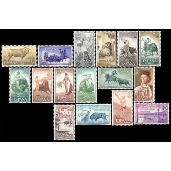 España Spain 1254/69 1960 Fiesta Nacional Tauromaquia MNH España Spain 1254/69 1960 Fiesta Nacional Tauromaquia MNH