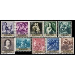 España Spain 1270/79 1960 Bartolomé Esteban Murillo MNH España Spain 1270/79 1960 Bartolomé Esteban Murillo MNH
