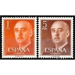 España Spain 1290/91 1960 Efigie de Franco FNMTB Barcelona MNH España Spain 1290/91 1960 Efigie de Franco FNMTB Barcelona MNH